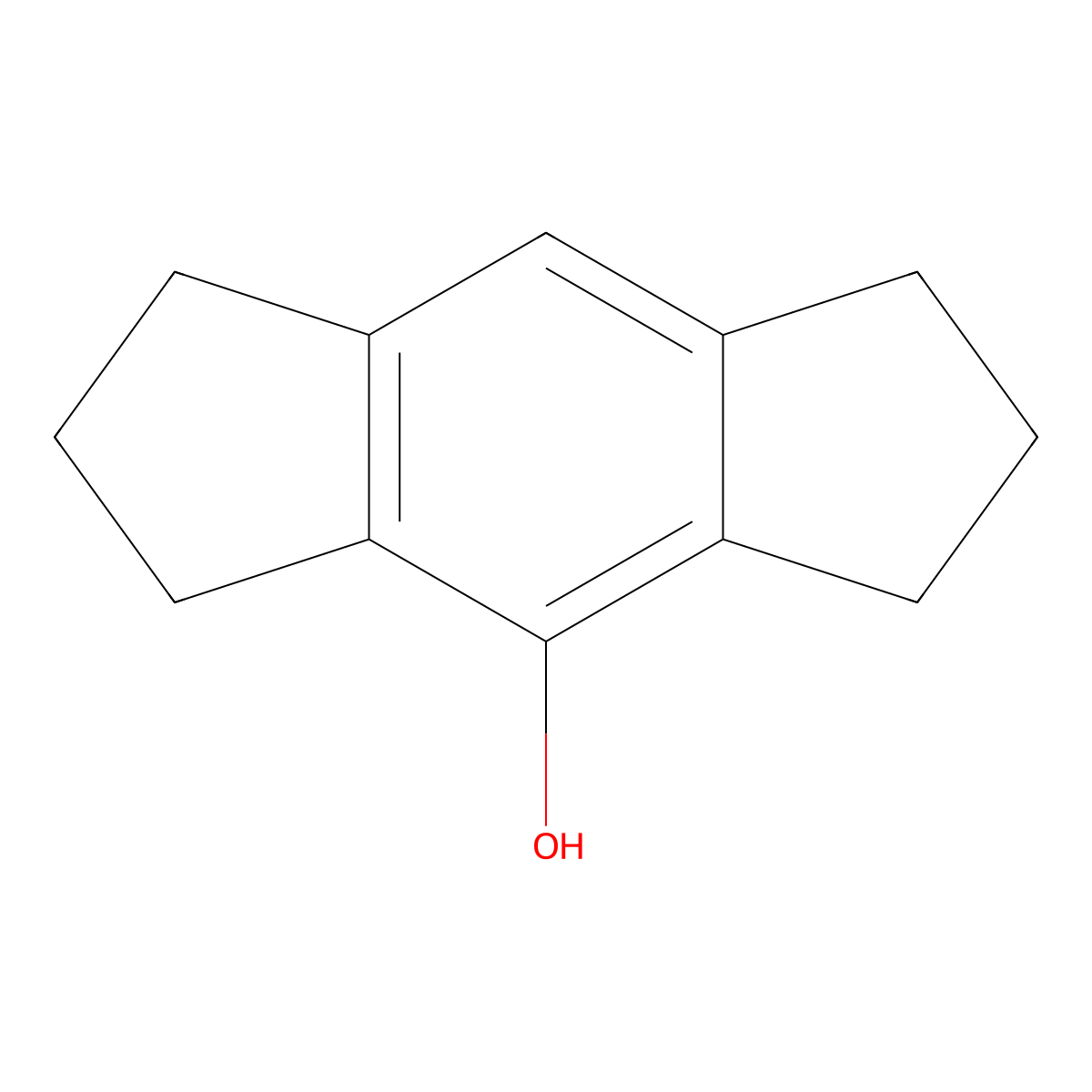 1,2,3,5,6,7-Hexahydro-s-indacen-4-ol molecular structure, CAS 63089-54-3