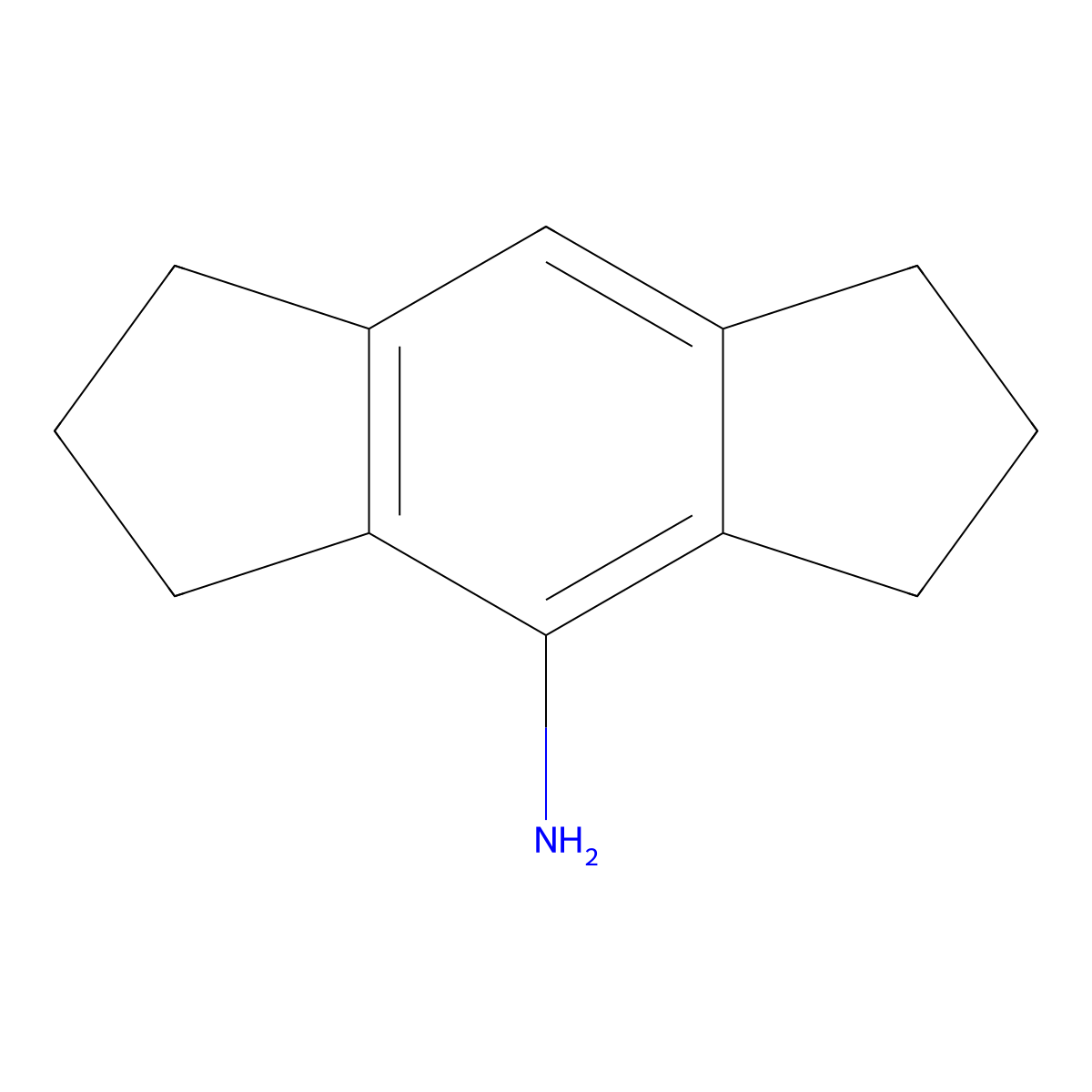 1,2,3,5,6,7-Hexahydro-s-indacen-4-amine molecular structure, CAS 63089-56-5