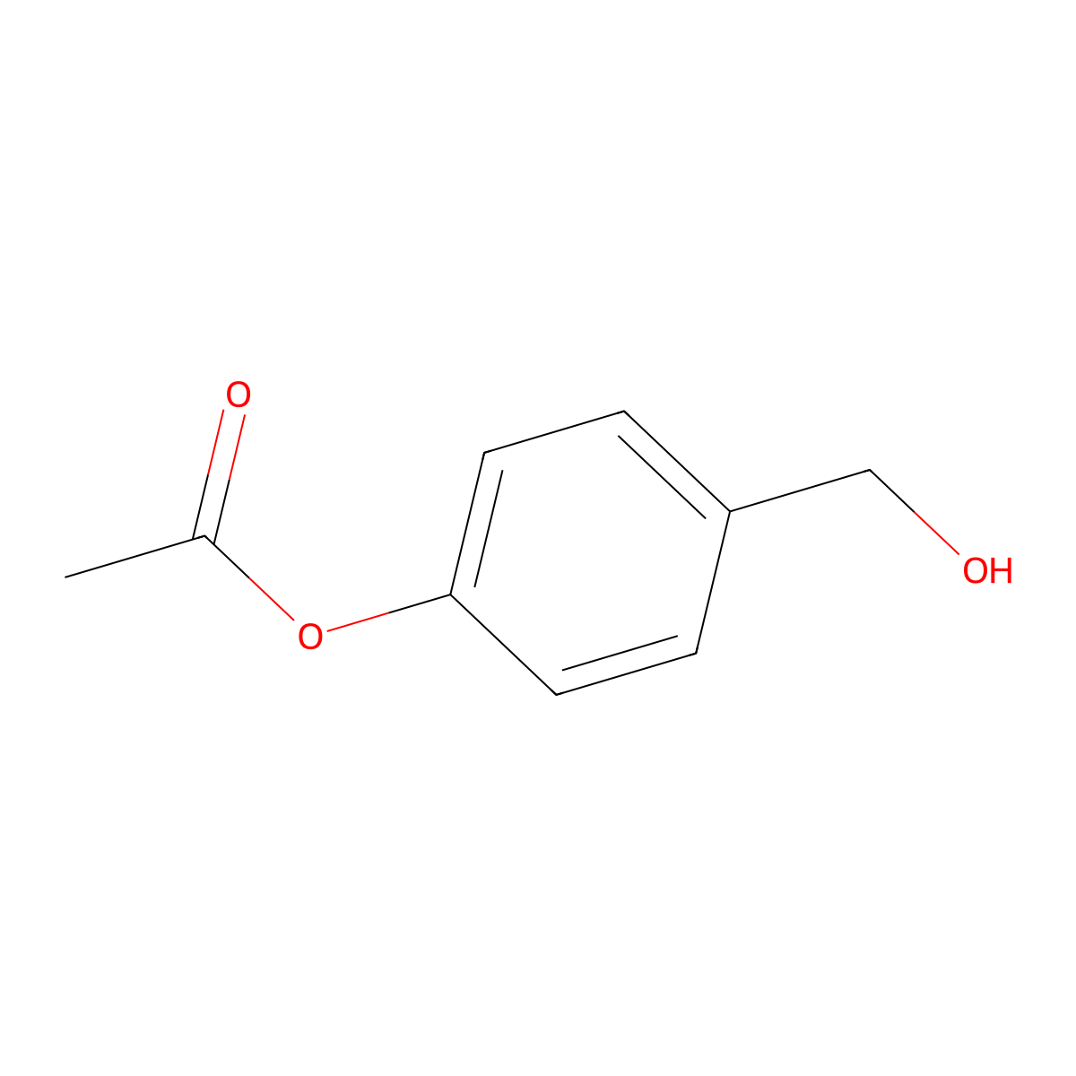 4-Acetoxybenzyl alcohol molecular structure, CAS 6309-46-2