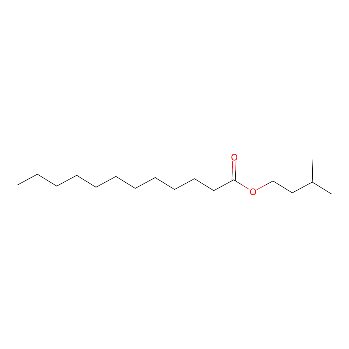 Isoamyl Laurate molecular structure, CAS 6309-51-9