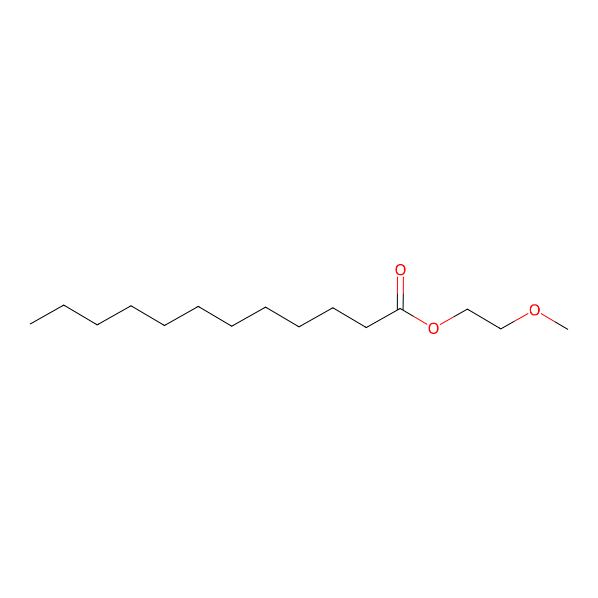 2-Methoxyethyl laurate molecular structure, CAS 6309-52-0