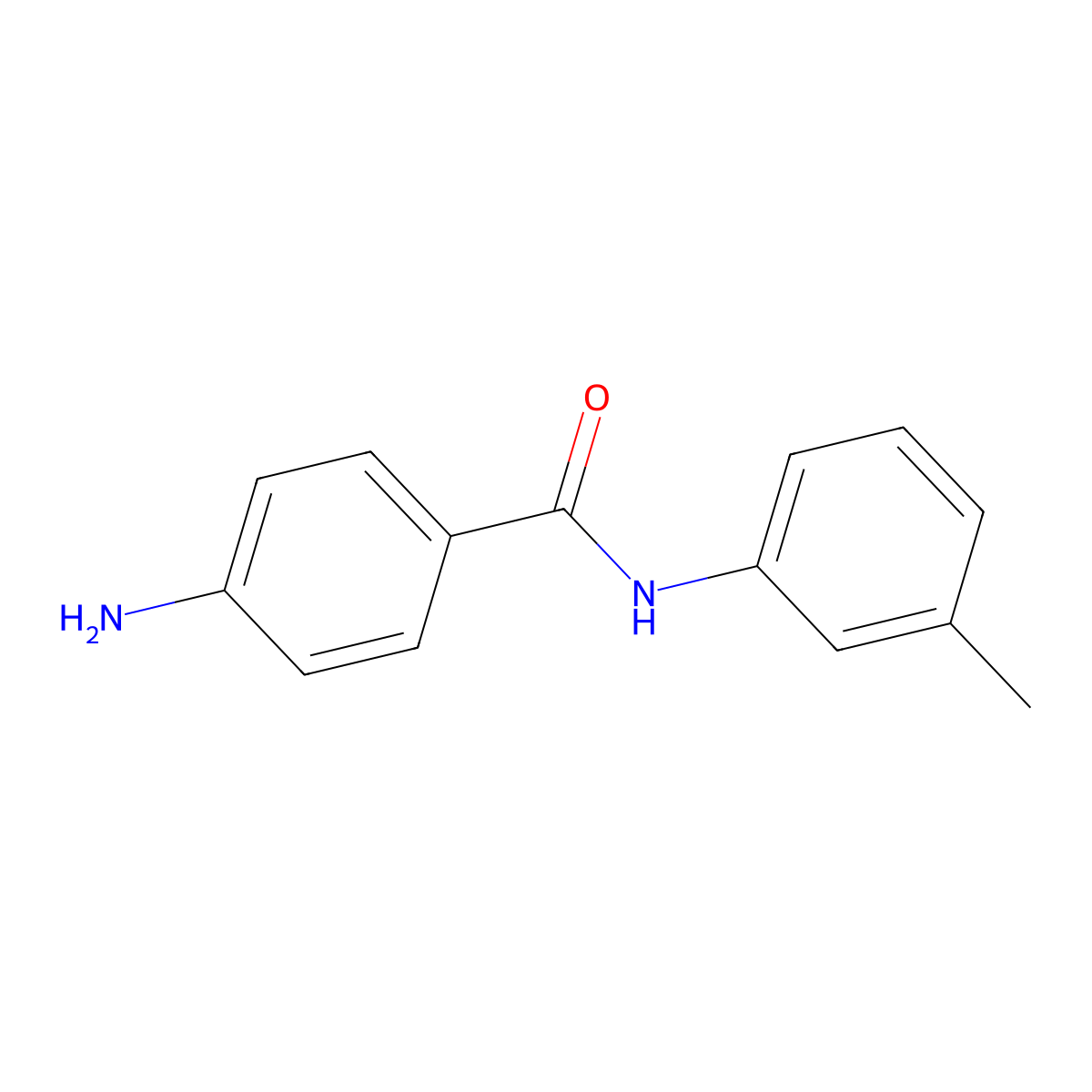 4-amino-N-(3-methylphenyl)benzamide molecular structure, CAS 63097-14-3