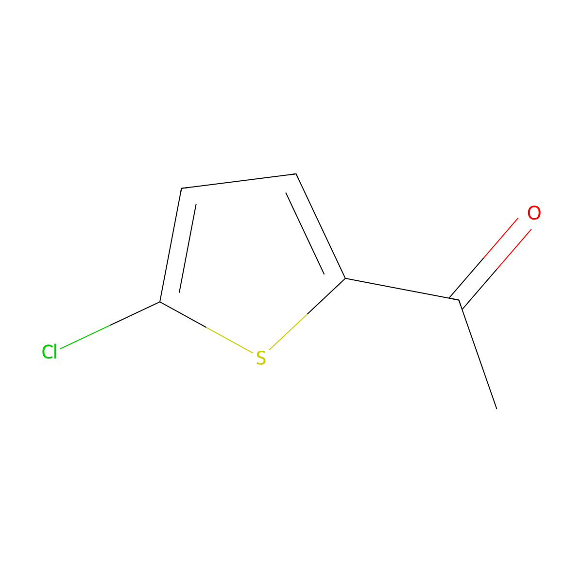 2-Acetyl-5-chlorothiophene molecular structure, CAS 631-09-4