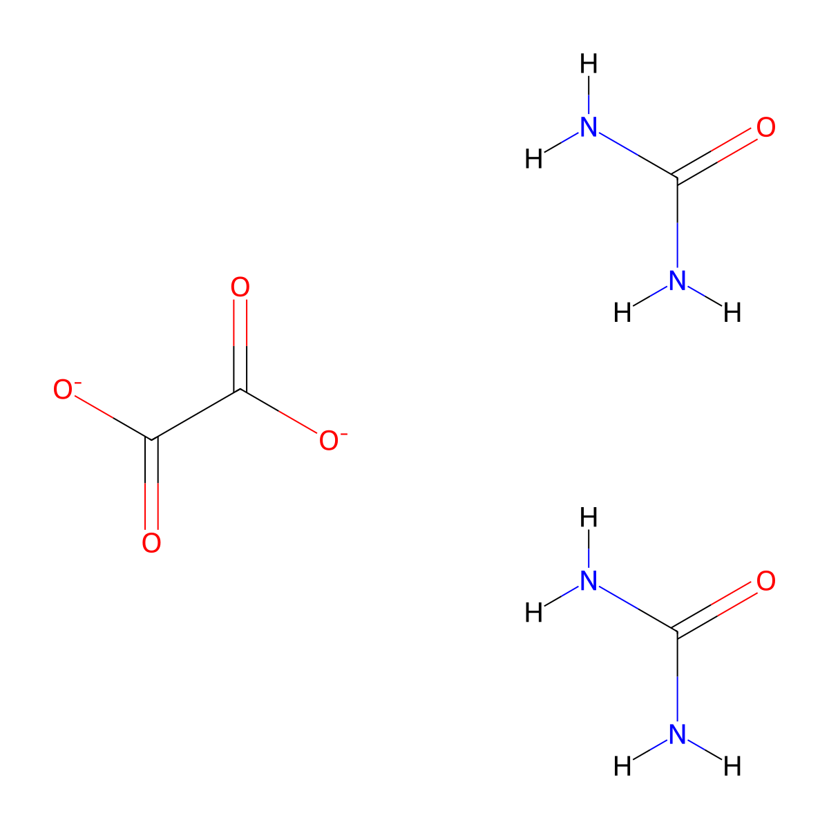 Urea, ethanedioate (2:1) molecular structure, CAS 631-62-9