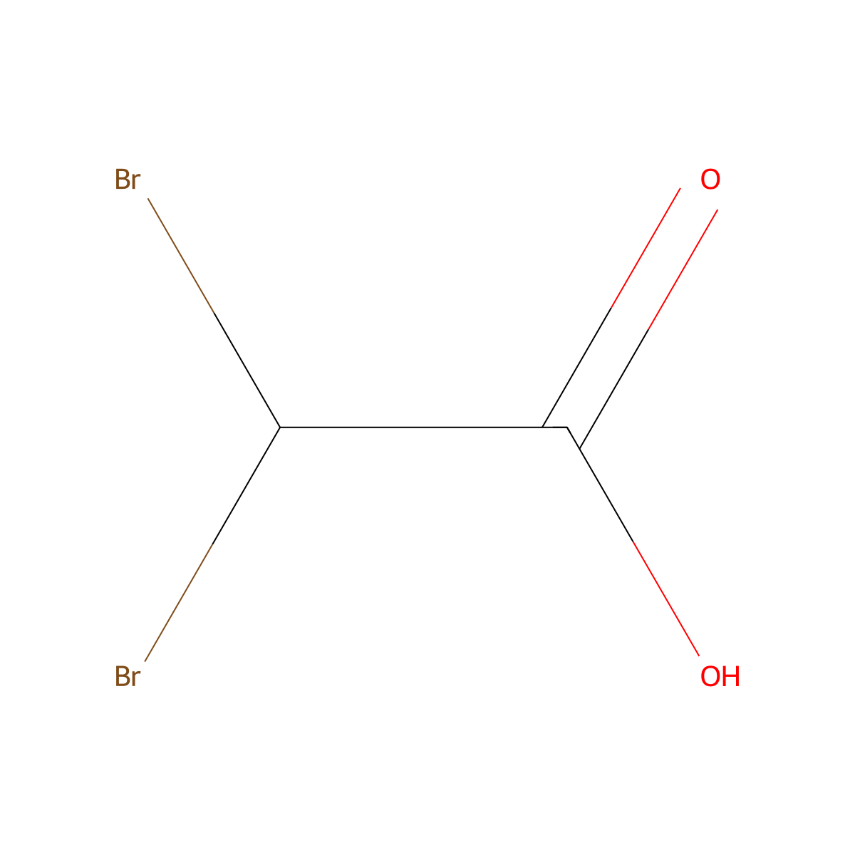 Dibromoacetic Acid molecular structure, CAS 631-64-1