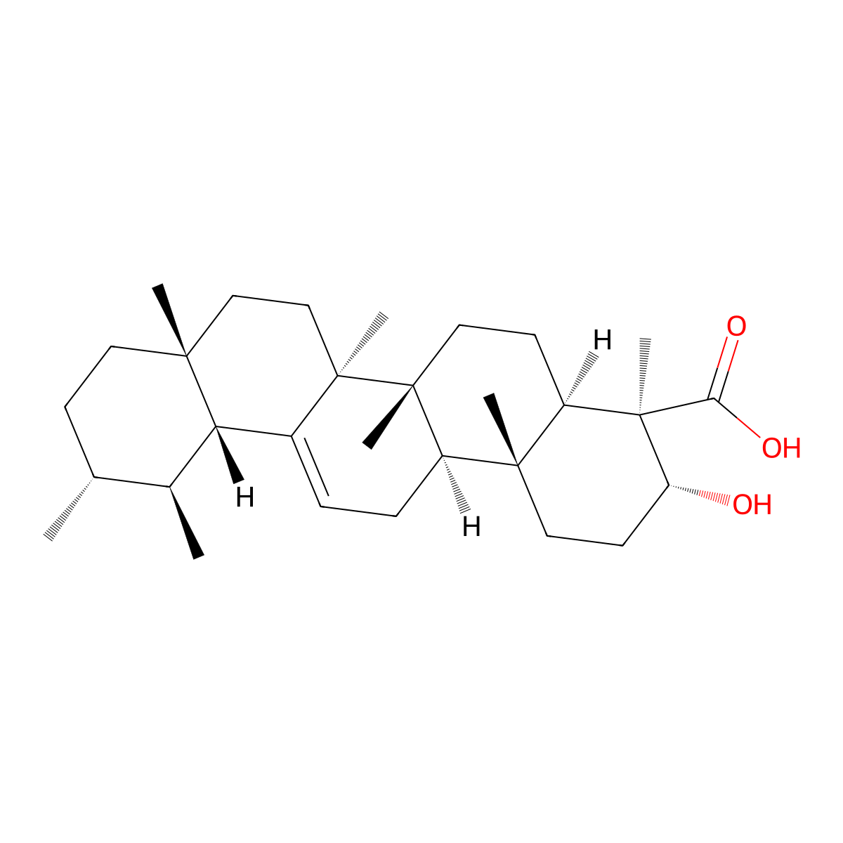 Beta-Boswellic Acid molecular structure, CAS 631-69-6