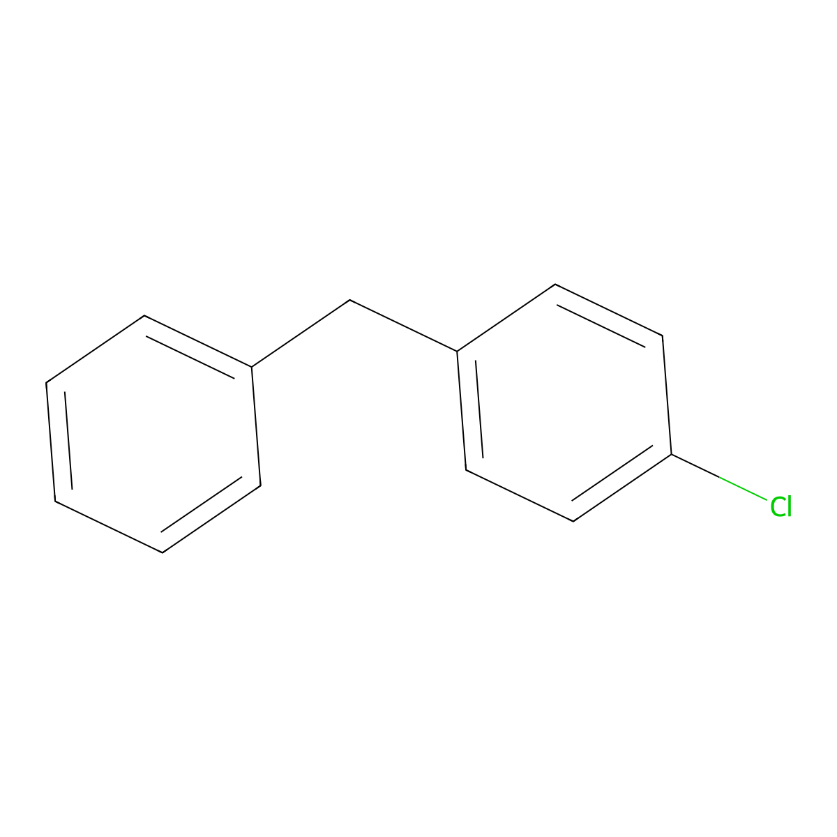 (4-Chlorophenyl)phenylmethane molecular structure, CAS 631-81-2