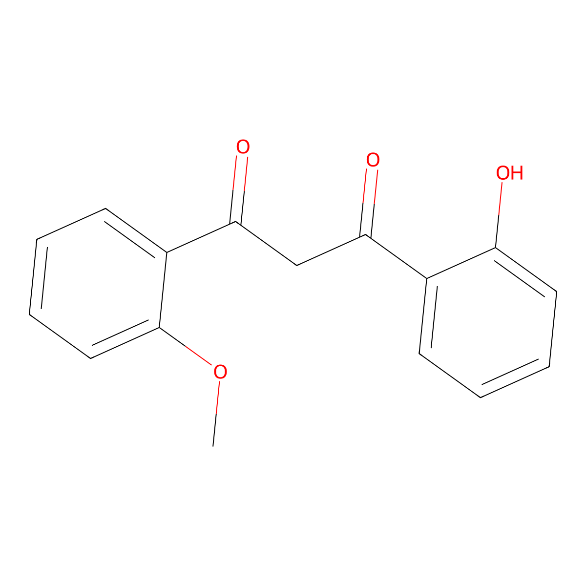 1-(2-Hydroxyphenyl)-3-(2-methoxyphenyl)propane-1,3-dione molecular structure, CAS 6310-45-8