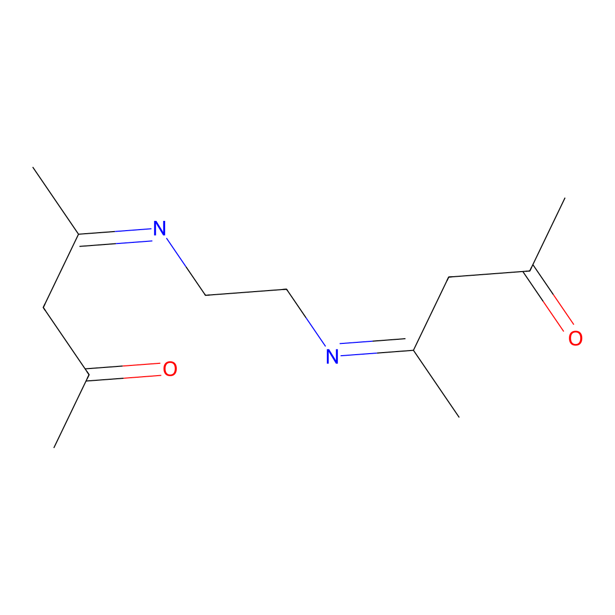 4-[2-(4-Oxopentan-2-ylideneamino)ethylimino]pentan-2-one molecular structure, CAS 6310-76-5