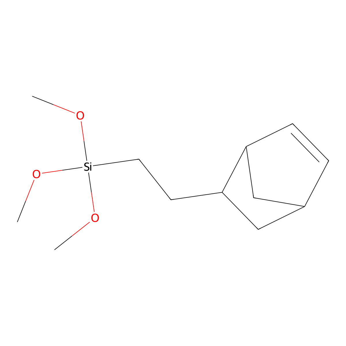 [2-(Bicyclo[2.2.1]hept-5-en-2-yl)ethyl](trimethoxy)silane molecular structure, CAS 63103-84-4