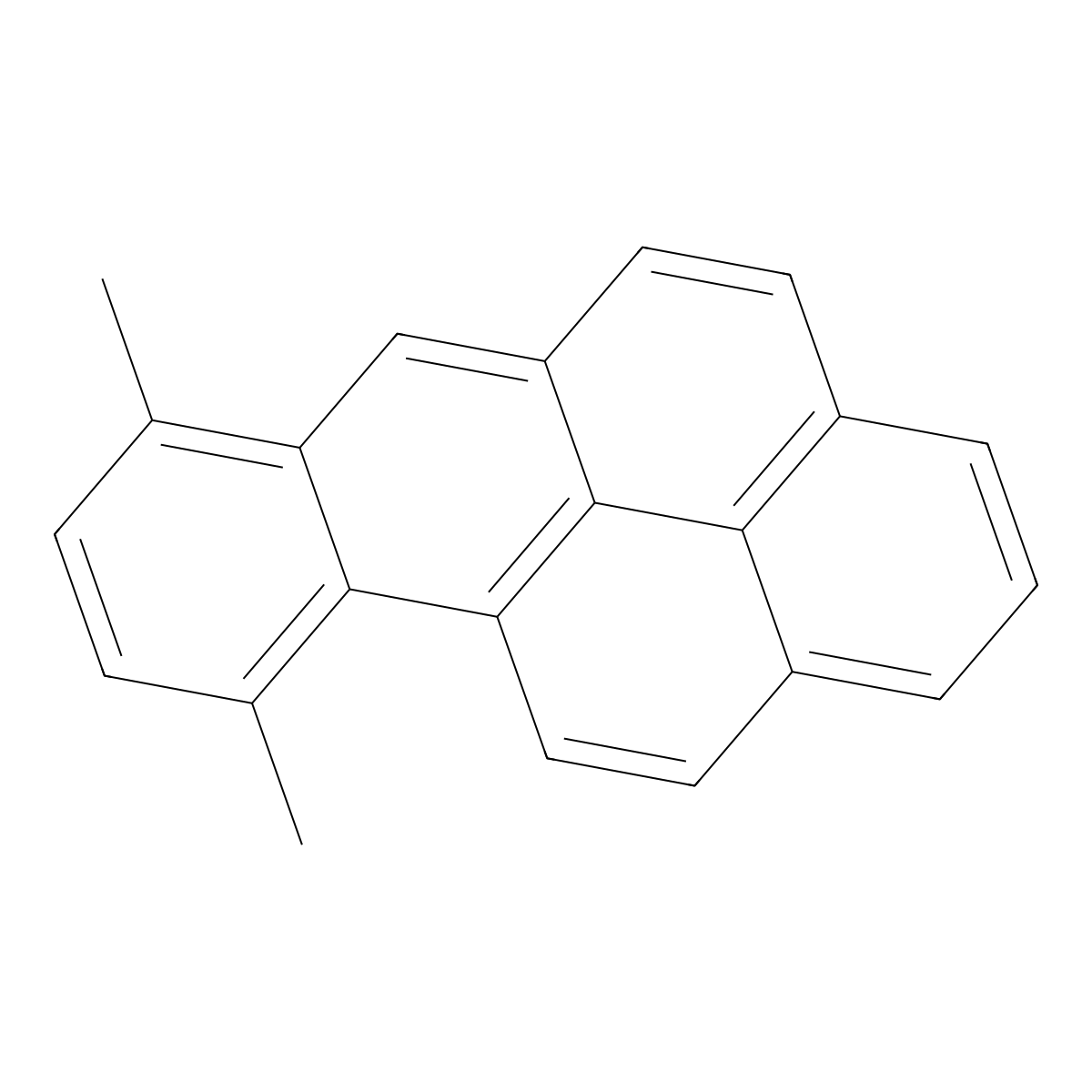 7,10-Dimethylbenzo(a)pyrene molecular structure, CAS 63104-33-6
