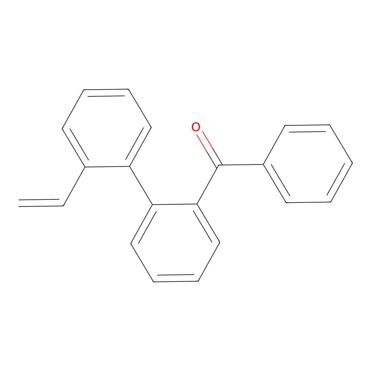 (2'-Ethenyl[1,1'-biphenyl]-2-yl)(phenyl)methanone molecular structure, CAS 63104-68-7