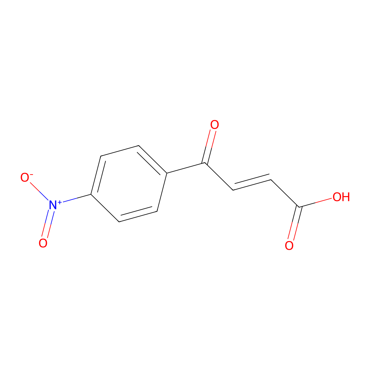 (E)-4-(4-Nitrophenyl)-4-oxobut-2-enoic acid molecular structure, CAS 63104-97-2