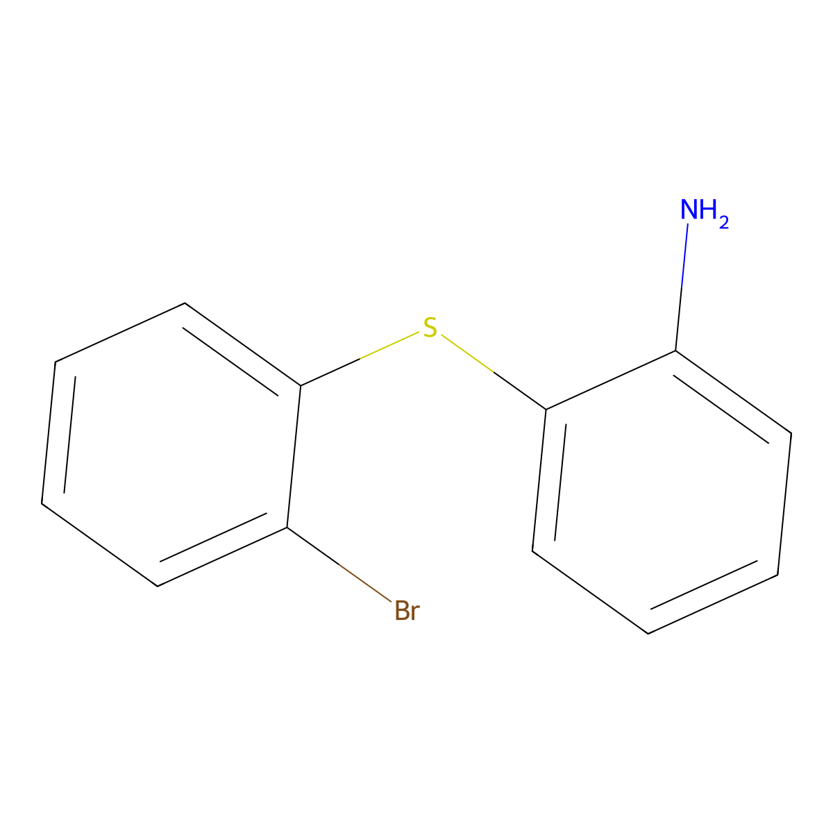2-[(2-Bromophenyl)sulfanyl]aniline molecular structure, CAS 63107-77-7