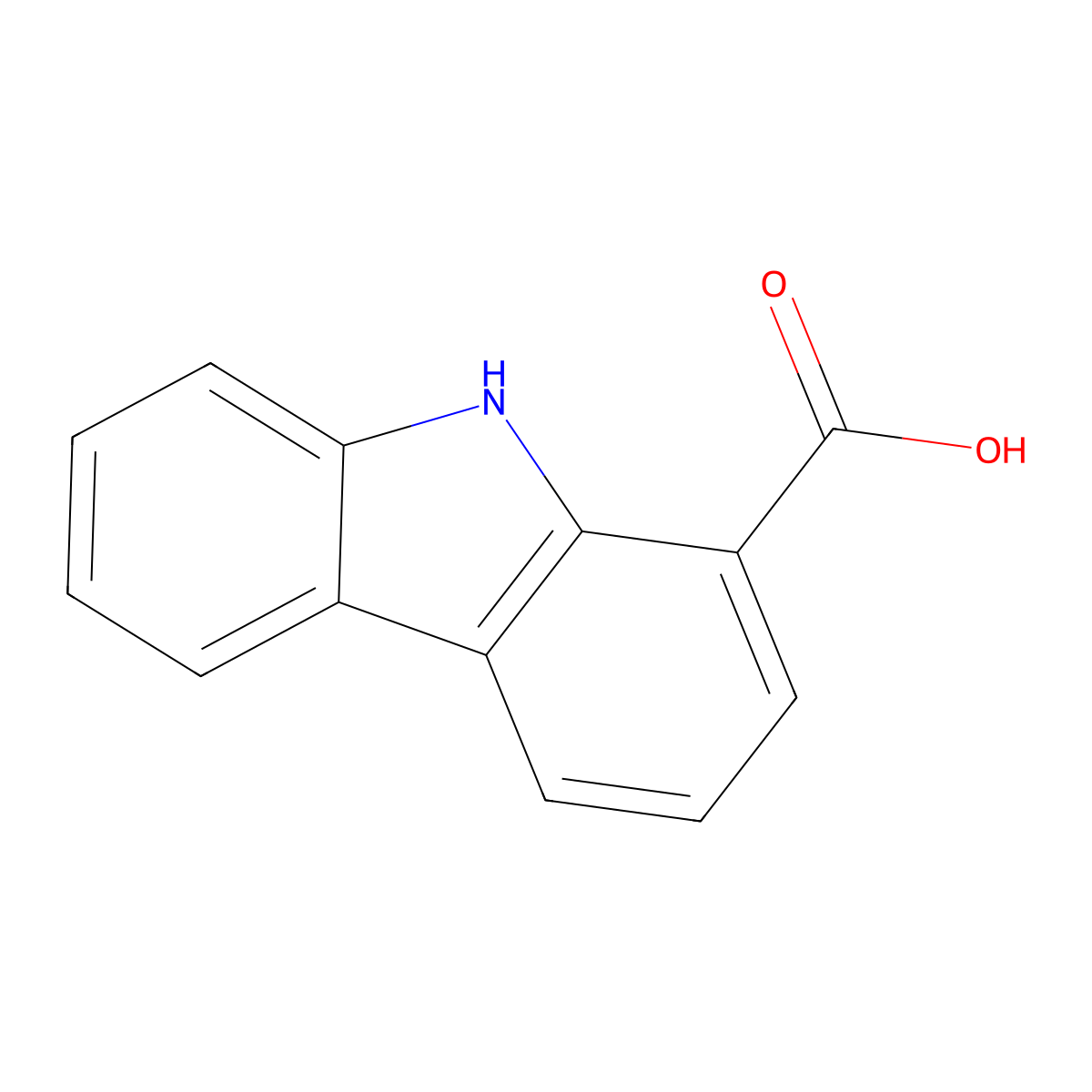 9h-Carbazole-1-carboxylic acid molecular structure, CAS 6311-19-9