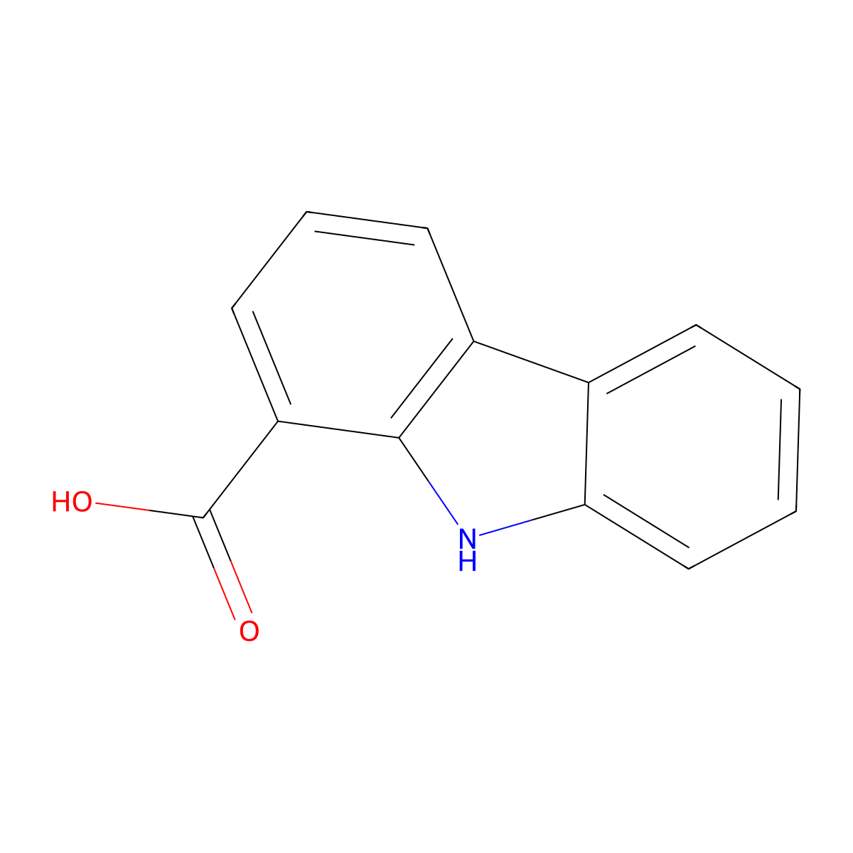 9h-Carbazole-1-carboxylic acid molecular structure, CAS 6311-19-9