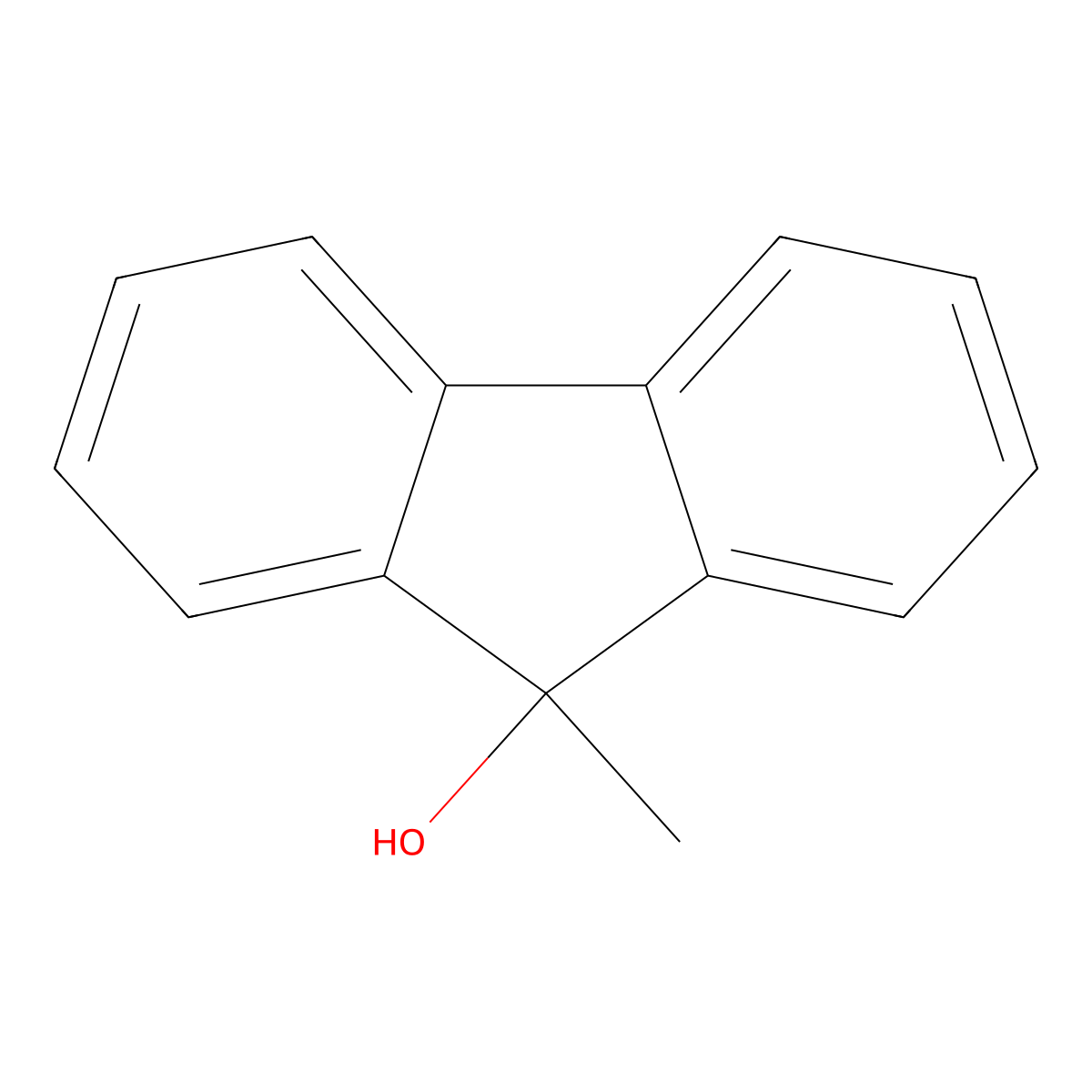 9-Hydroxy-9-methylfluorene molecular structure, CAS 6311-22-4