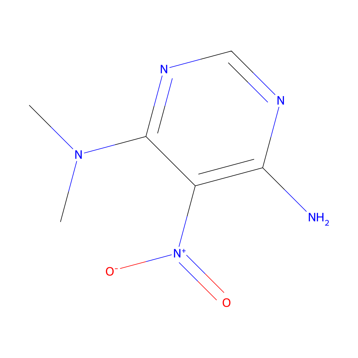 N,N-Dimethyl-5-nitro-pyrimidine-4,6-diamine molecular structure, CAS 6311-26-8