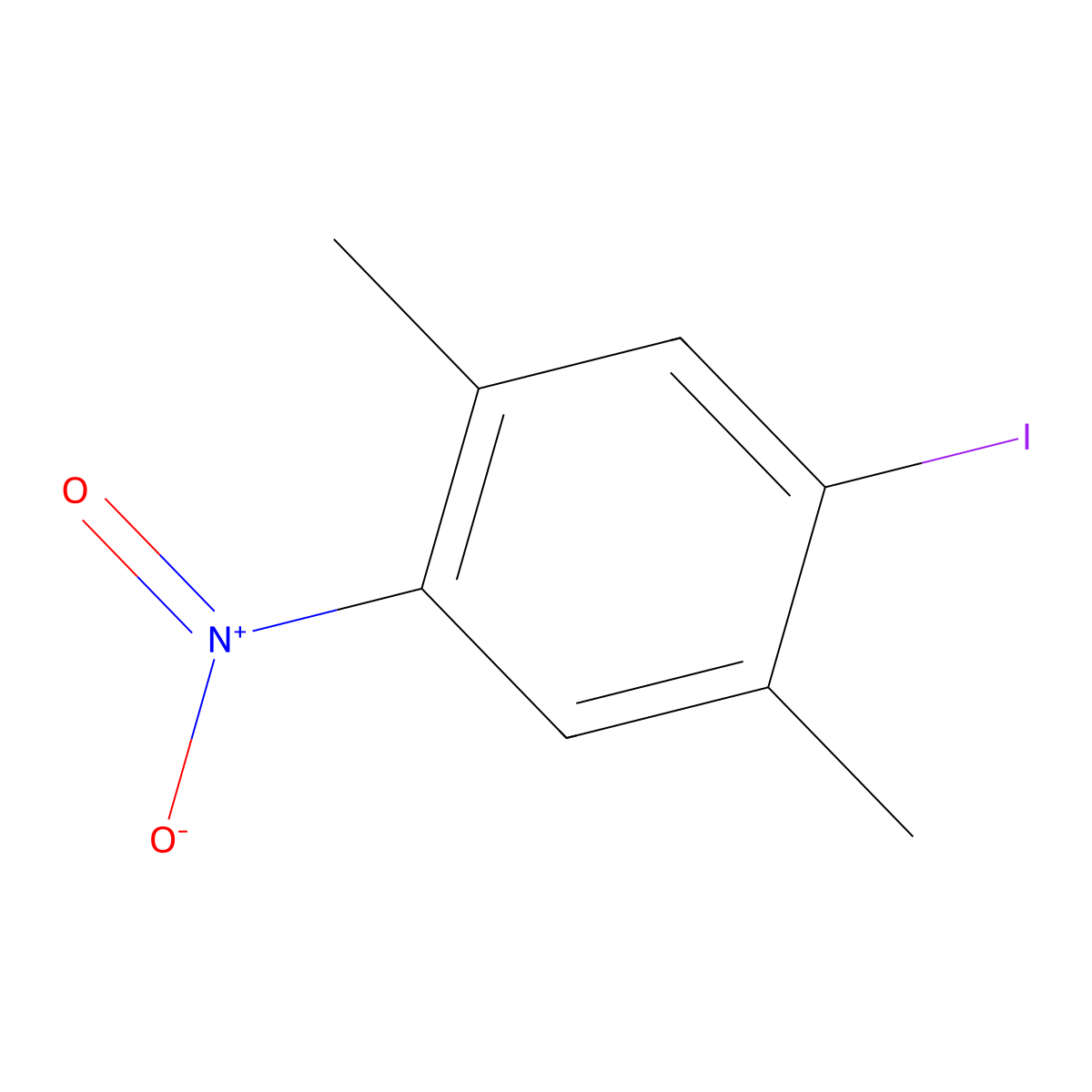 1-Iodo-2,5-dimethyl-4-nitrobenzene molecular structure, CAS 6311-51-9