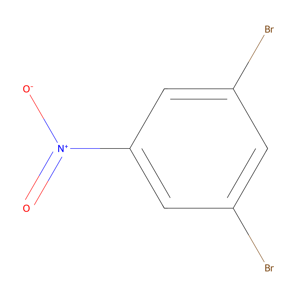 1,3-Dibromo-5-nitrobenzene molecular structure, CAS 6311-60-0