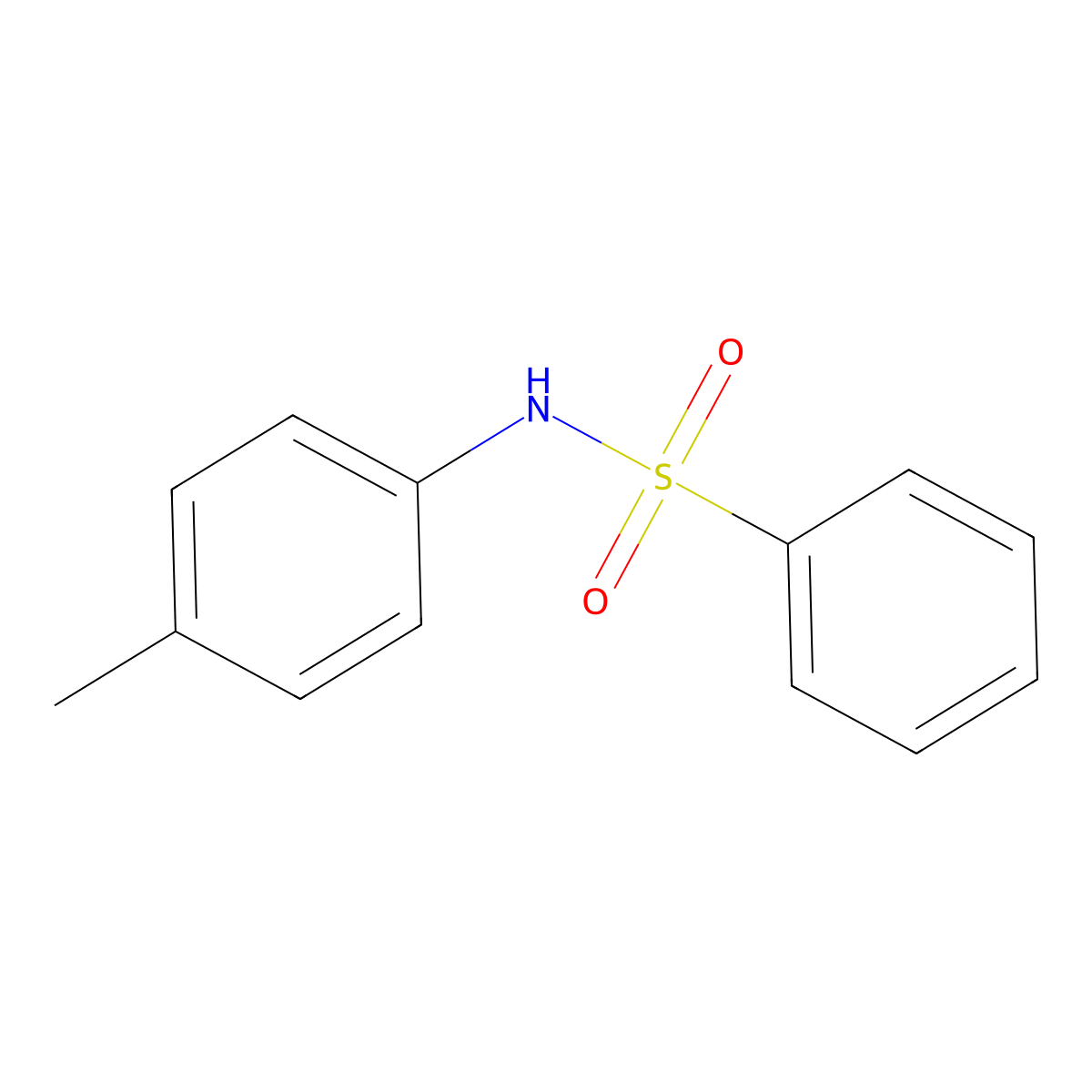 N-(4-Methylphenyl)benzenesulfonamide molecular structure, CAS 6311-65-5