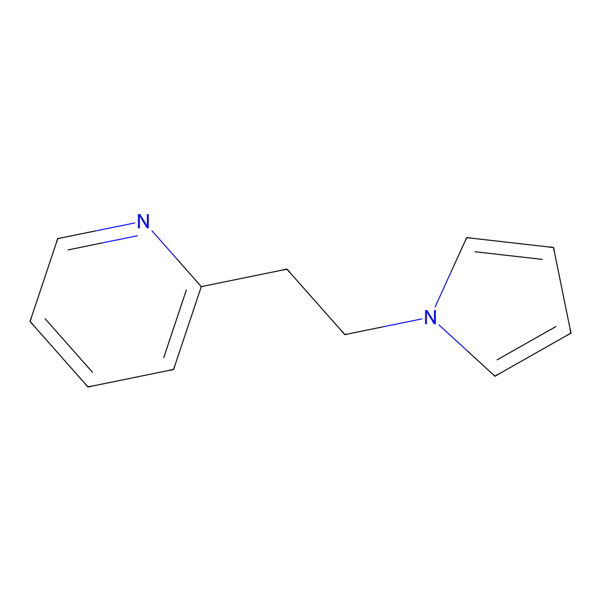 2-(2-Pyrrol-1-yl-ethyl)pyridine molecular structure, CAS 6311-84-8