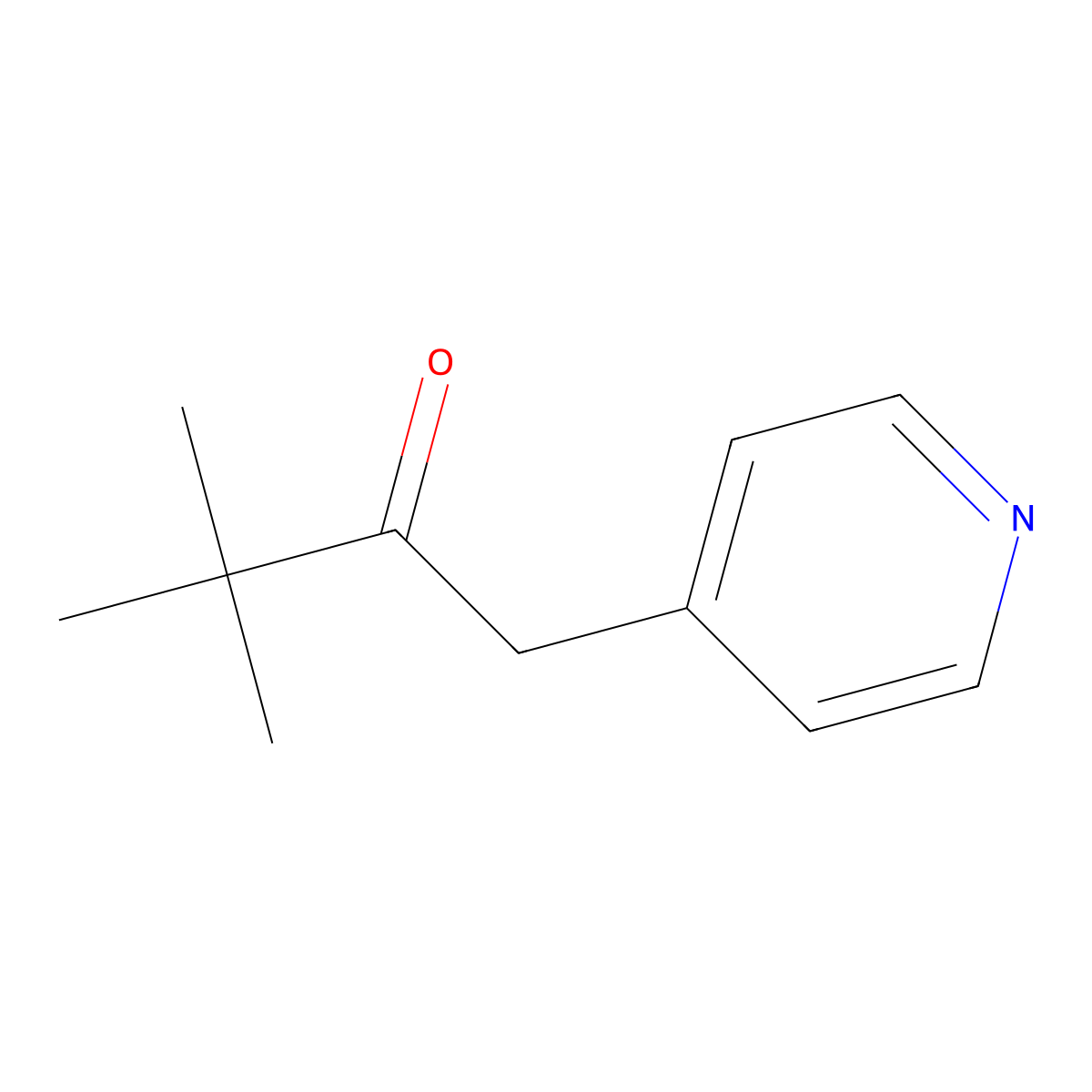 3,3-Dimethyl-1-(pyridin-4-yl)butan-2-one molecular structure, CAS 6311-86-0