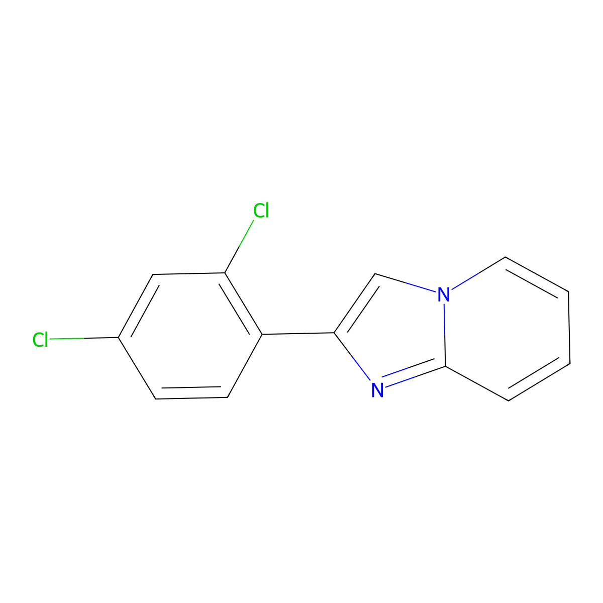 2-(2,4-Dichlorophenyl)imidazo[1,2-a]pyridine molecular structure, CAS 63111-80-8