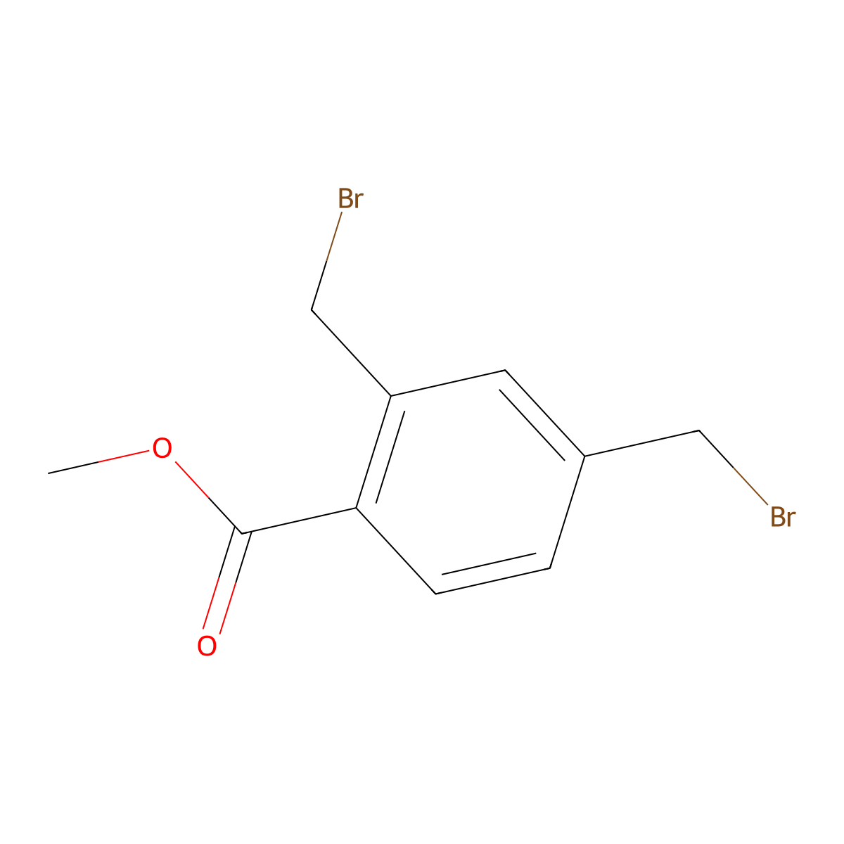 Methyl 2,4-bis(bromomethyl)benzoate molecular structure, CAS 63112-94-7
