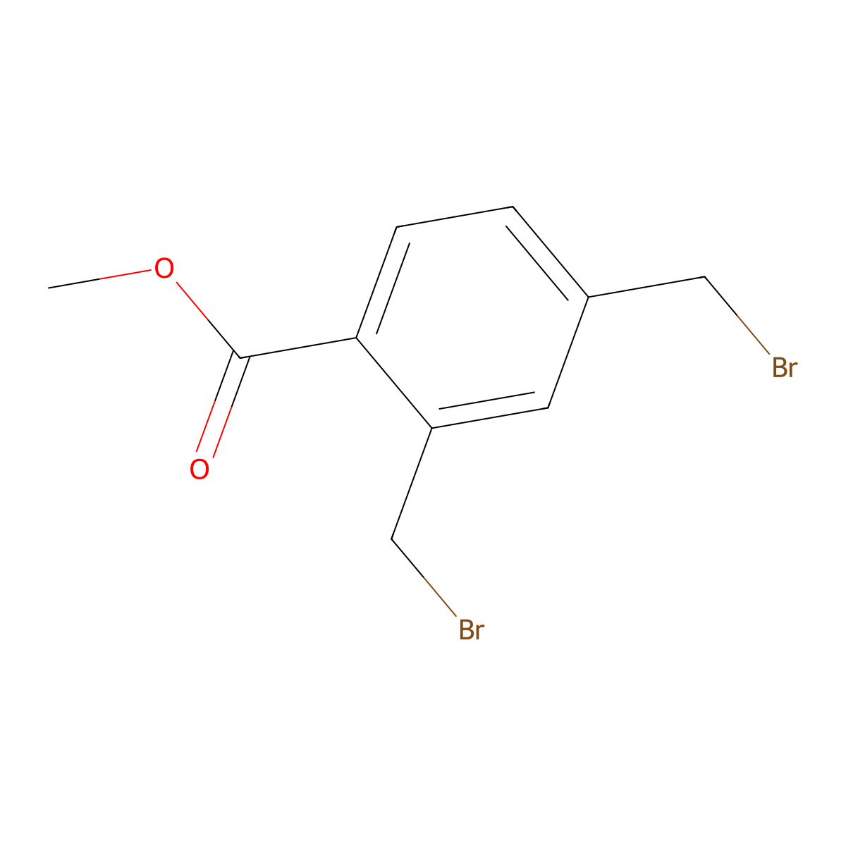 Methyl 2,4-bis(bromomethyl)benzoate molecular structure, CAS 63112-94-7