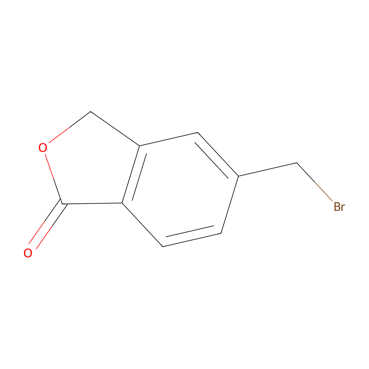 5-(Bromomethyl)-1,3-dihydroisobenzofuran-1-one molecular structure, CAS 63113-10-0
