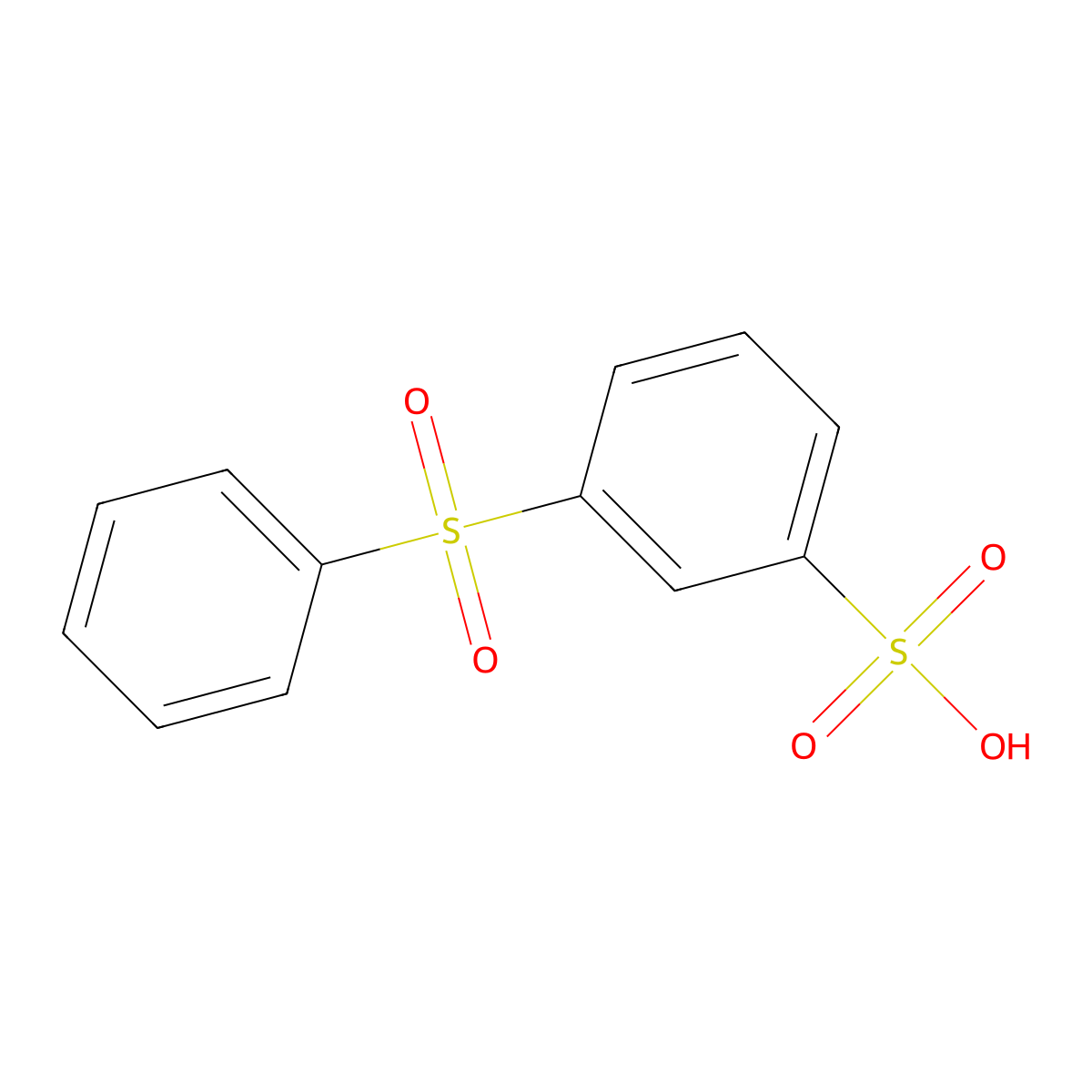 3-Phenylsulphonylbenzenesulphonic acid molecular structure, CAS 63113-57-5