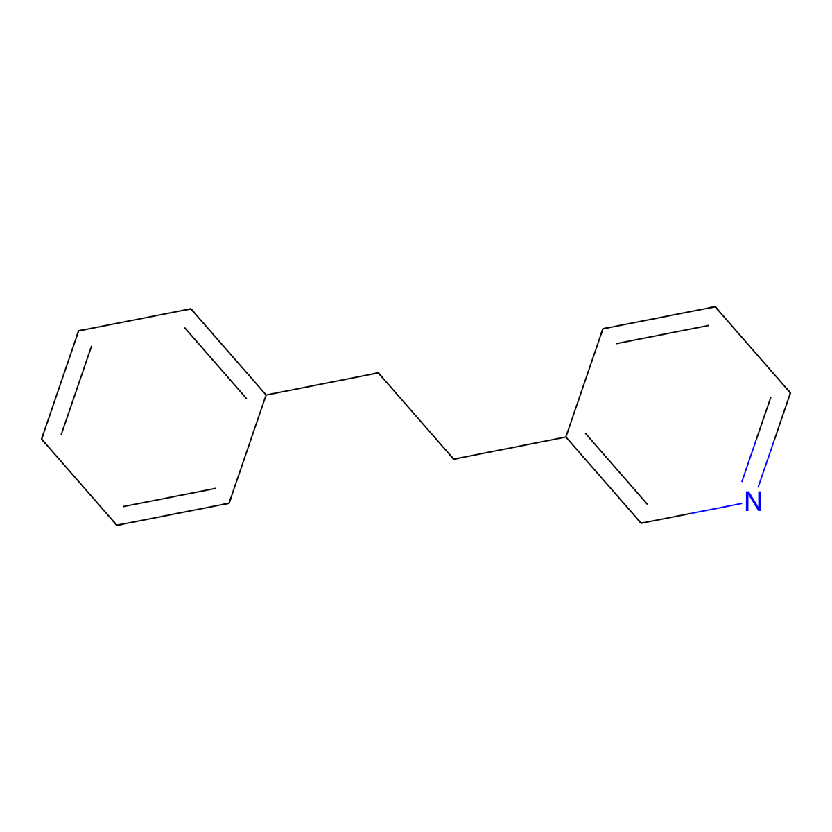 3-(2-Phenylethyl)pyridine molecular structure, CAS 6312-09-0