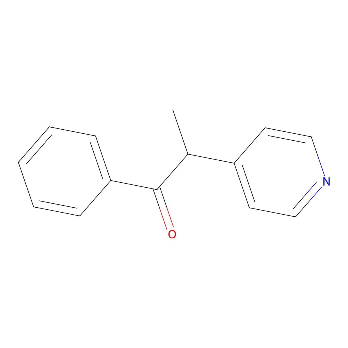 1-Phenyl-2-(pyridin-4-yl)propan-1-one molecular structure, CAS 6312-22-7