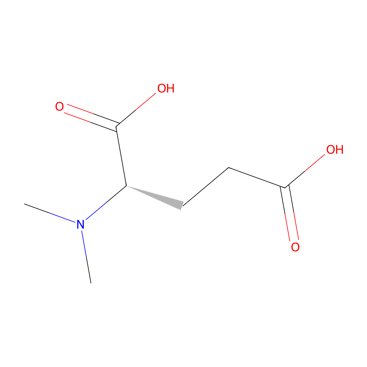 Dimethyl glutamic acid molecular structure, CAS 6312-54-5