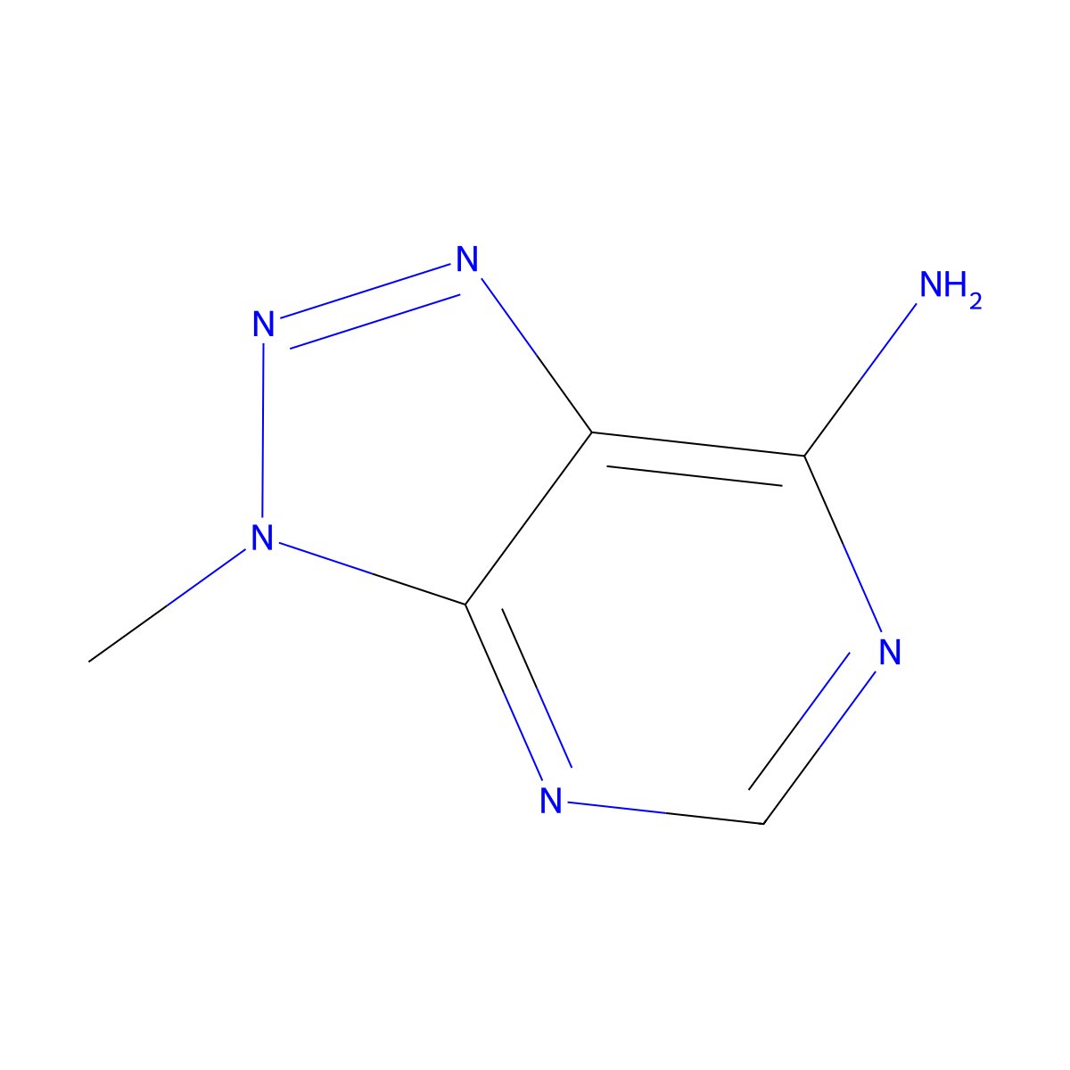 8-Aza-9-methyladenine molecular structure, CAS 6312-55-6