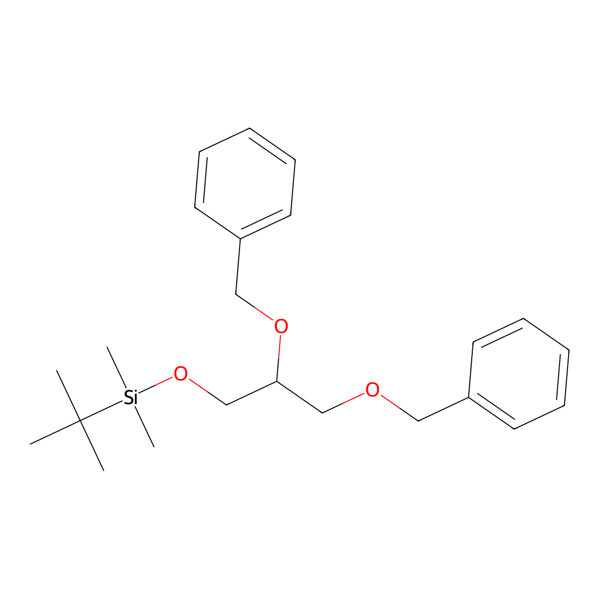 tert-Butyl-(2R,3-dibutoxy-propoxy)-dimethyl-silane molecular structure, CAS 63121-17-5