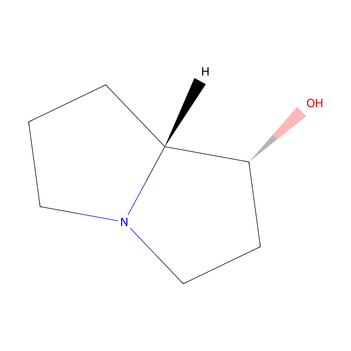 (1r,7Ar)-hexahydro-1h-pyrrolizin-1-ol molecular structure, CAS 63121-27-7
