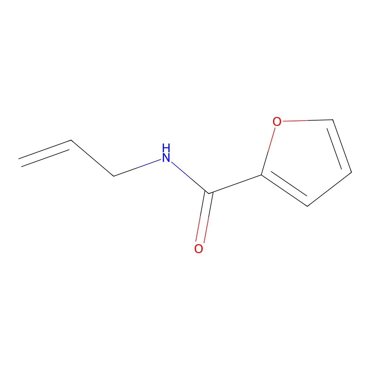 N-prop-2-enylfuran-2-carboxamide molecular structure, CAS 63122-36-1