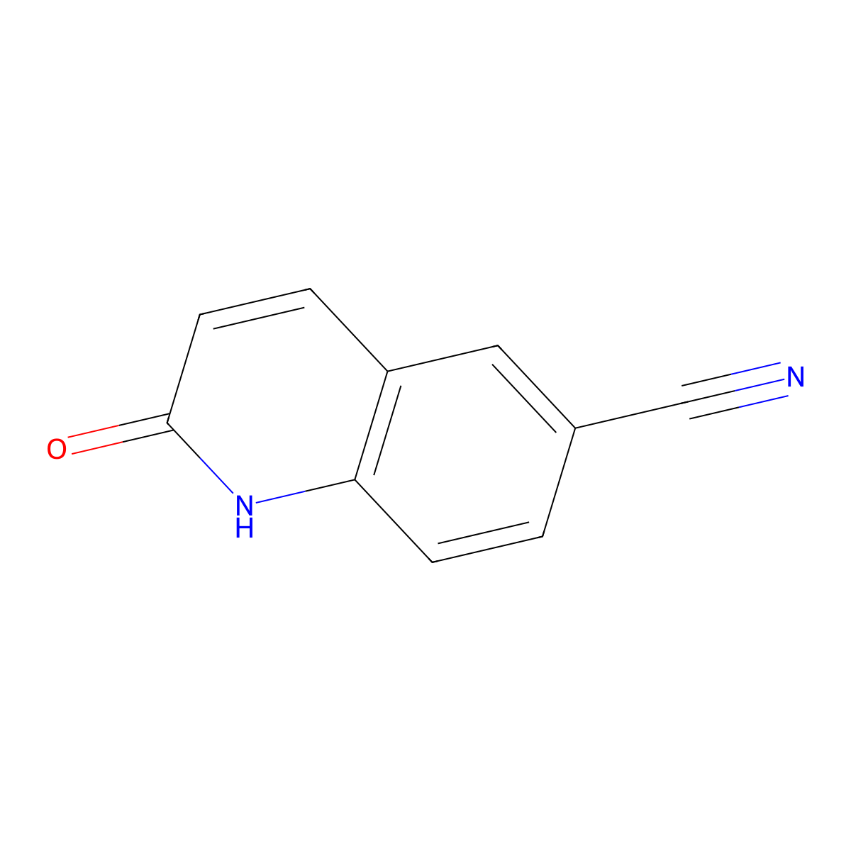 2-Oxo-1,2-dihydroquinoline-6-carbonitrile molecular structure, CAS 63124-11-8