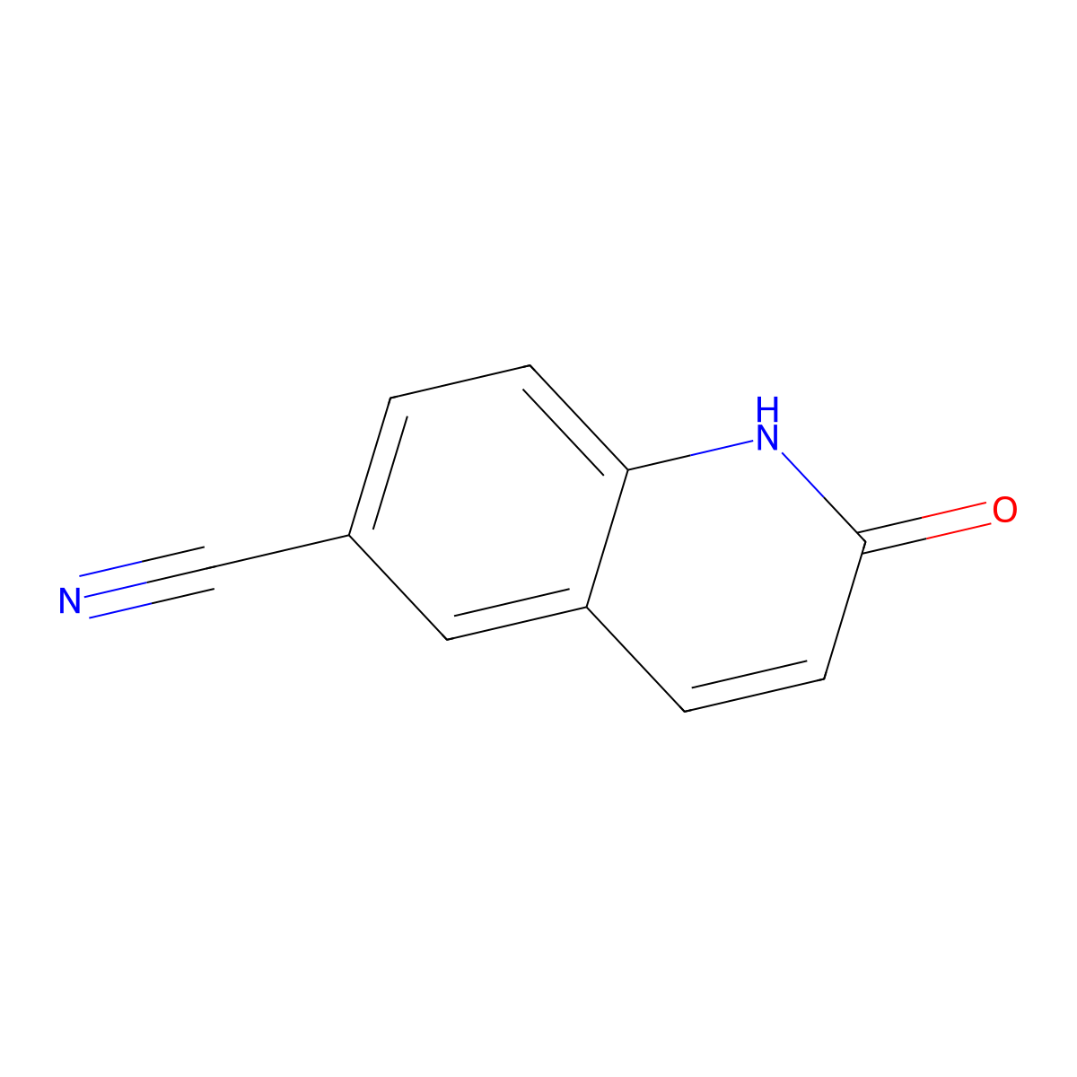 2-Oxo-1,2-dihydroquinoline-6-carbonitrile molecular structure, CAS 63124-11-8