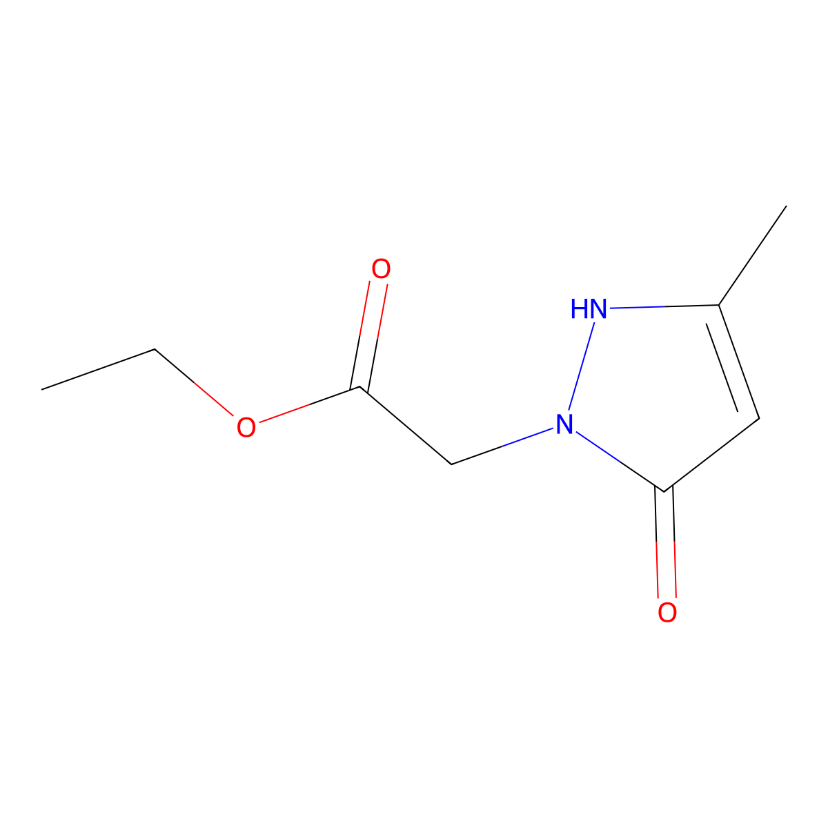 ethyl 2-(5-hydroxy-3-methyl-1H-pyrazol-1-yl)acetate molecular structure, CAS 63124-41-4