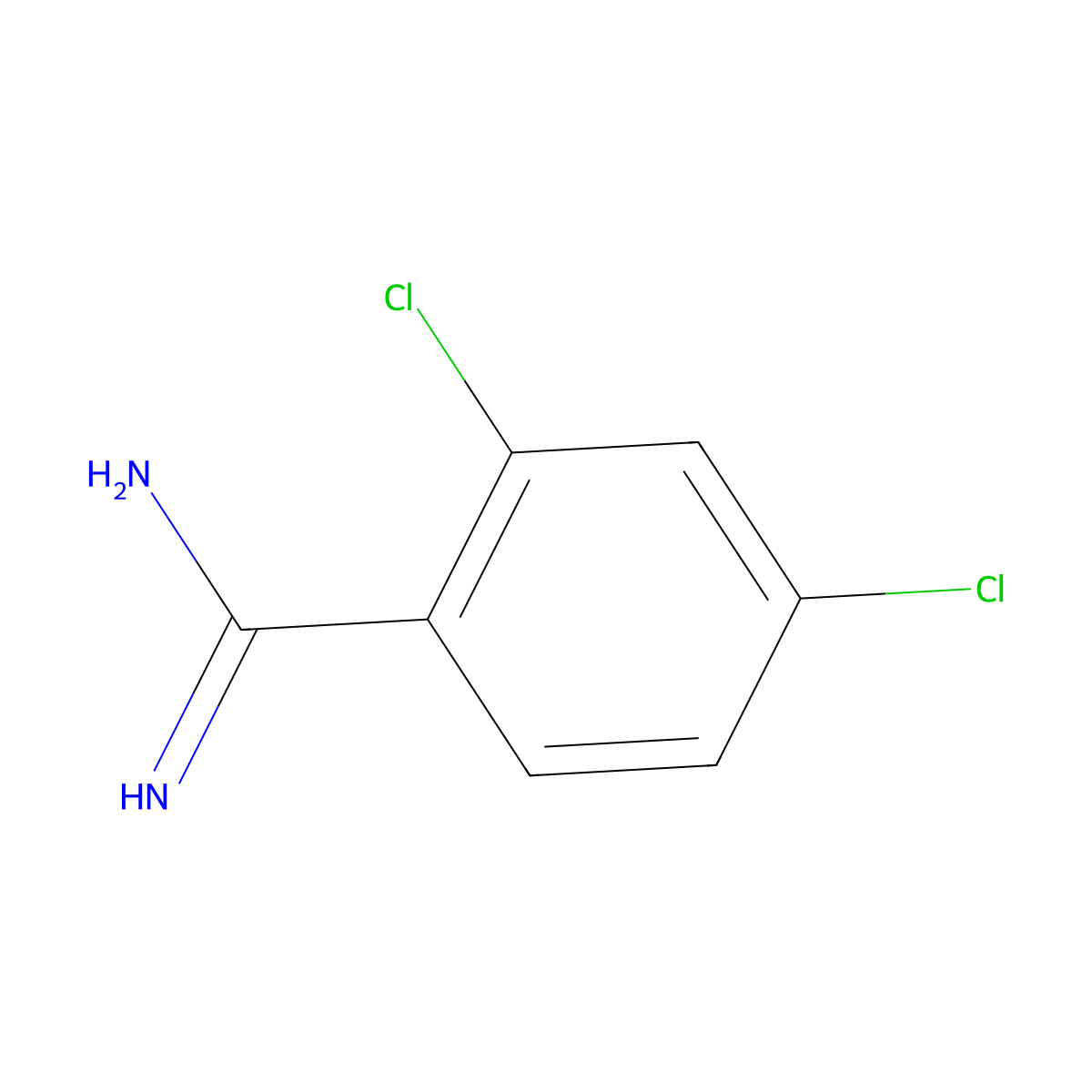 2,4-Dichloro-benzamidine molecular structure, CAS 63124-43-6