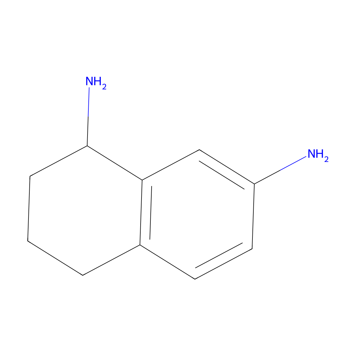 1,2,3,4-Tetrahydronaphthalene-1,7-diamine molecular structure, CAS 63125-52-0