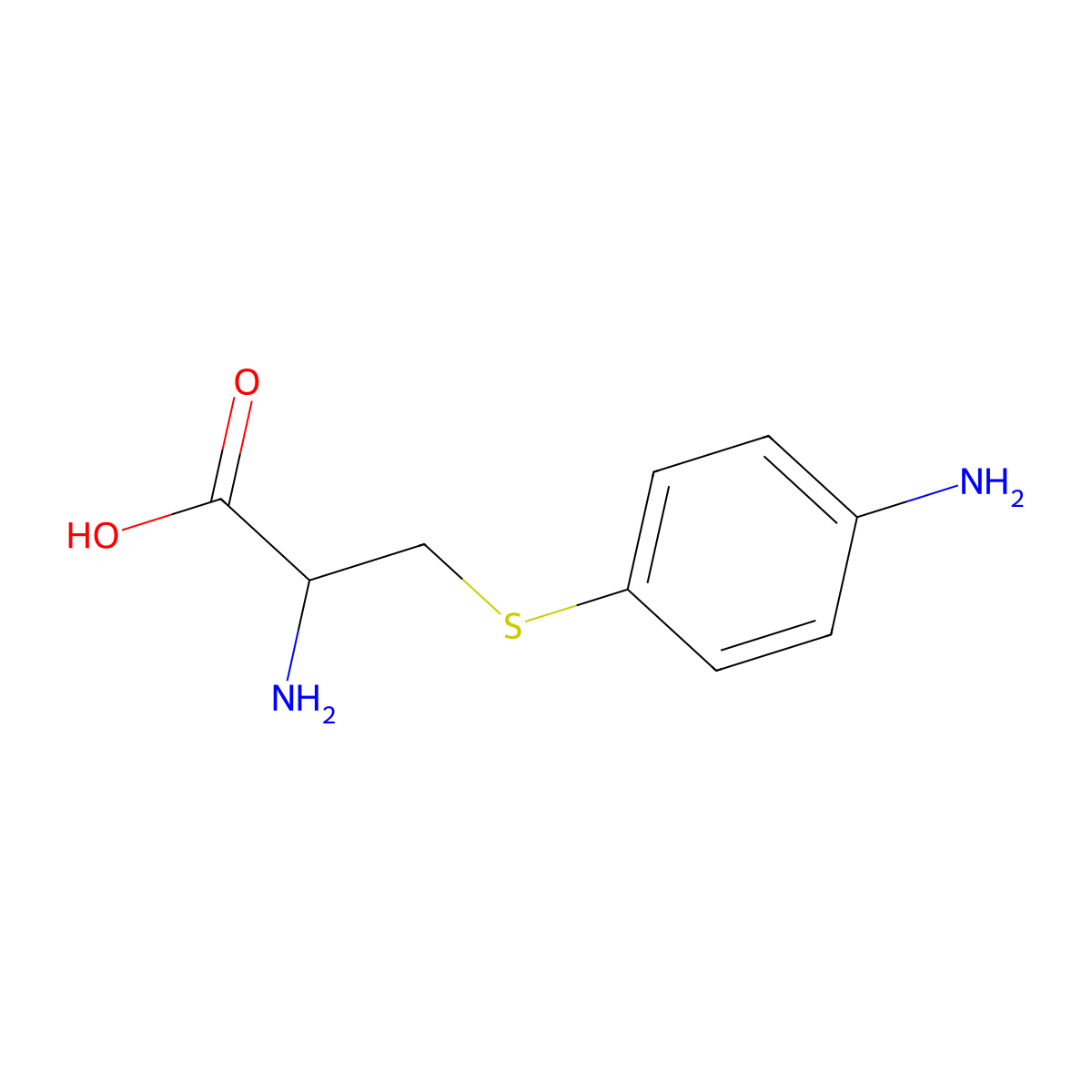S-(4-Aminophenyl)cysteine molecular structure, CAS 63129-86-2