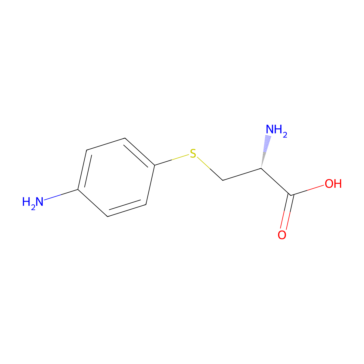 S-(4-Aminophenyl)cysteine molecular structure, CAS 63129-86-2