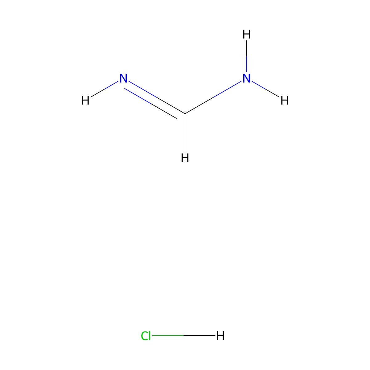 Methanimidamide, hydrochloride (1:1) molecular structure, CAS 6313-33-3