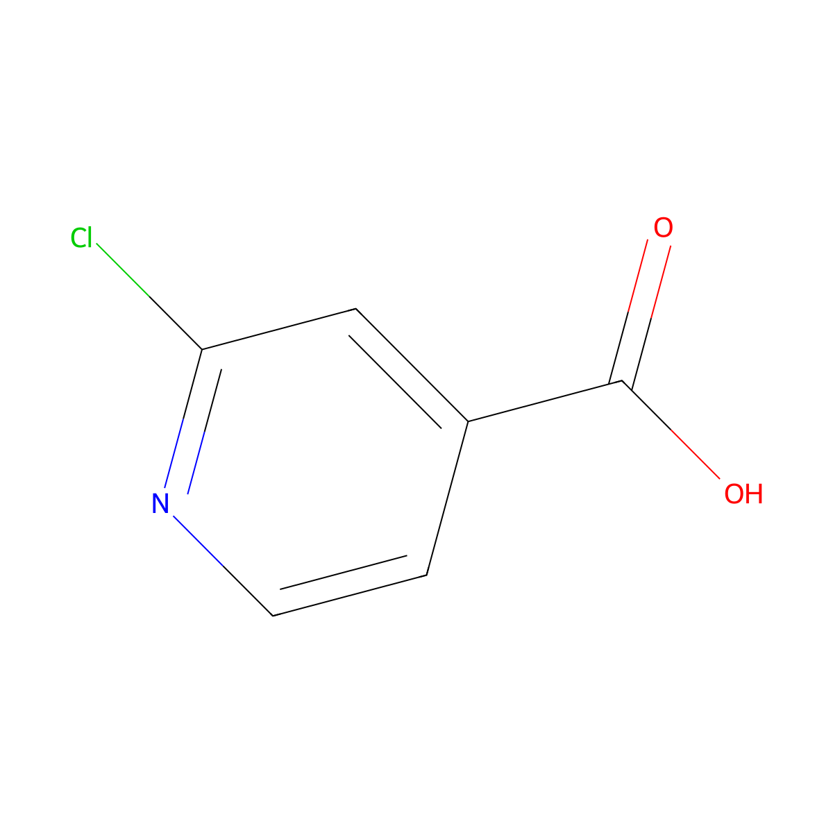 2-Chloroisonicotinic acid molecular structure, CAS 6313-54-8