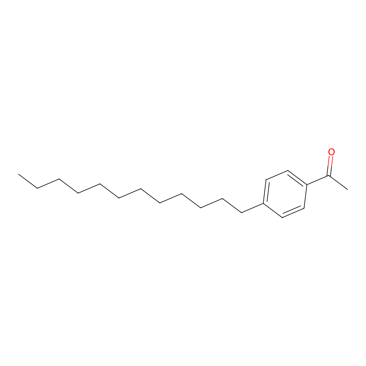 p-Laurylacetophenone molecular structure, CAS 6313-88-8