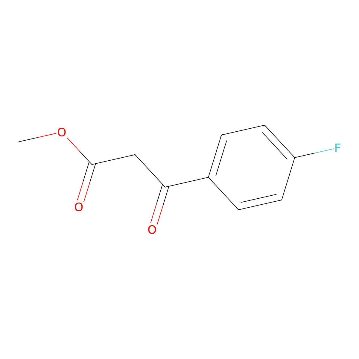 Methyl 4-fluorobenzoylacetate molecular structure, CAS 63131-29-3